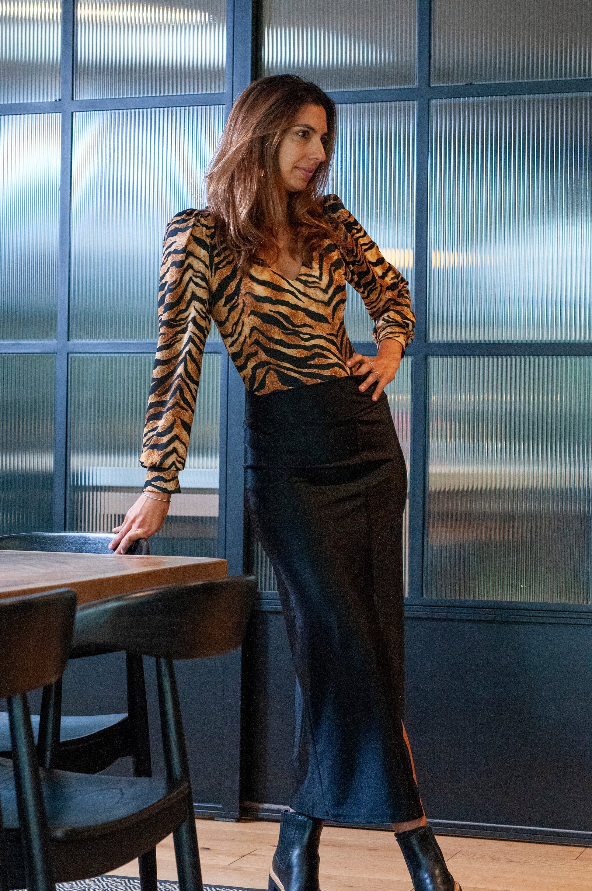 Pollera Mali - Negro