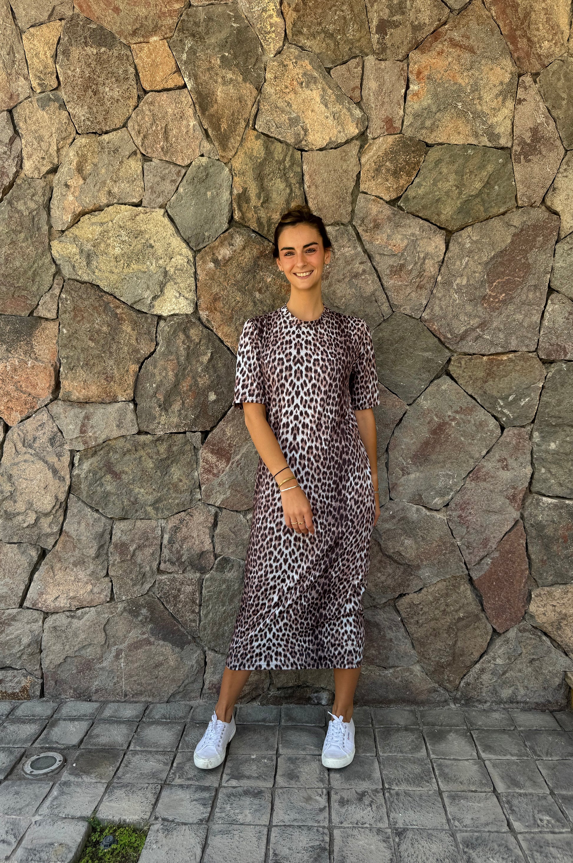 Vestido Zambia - Leopardo