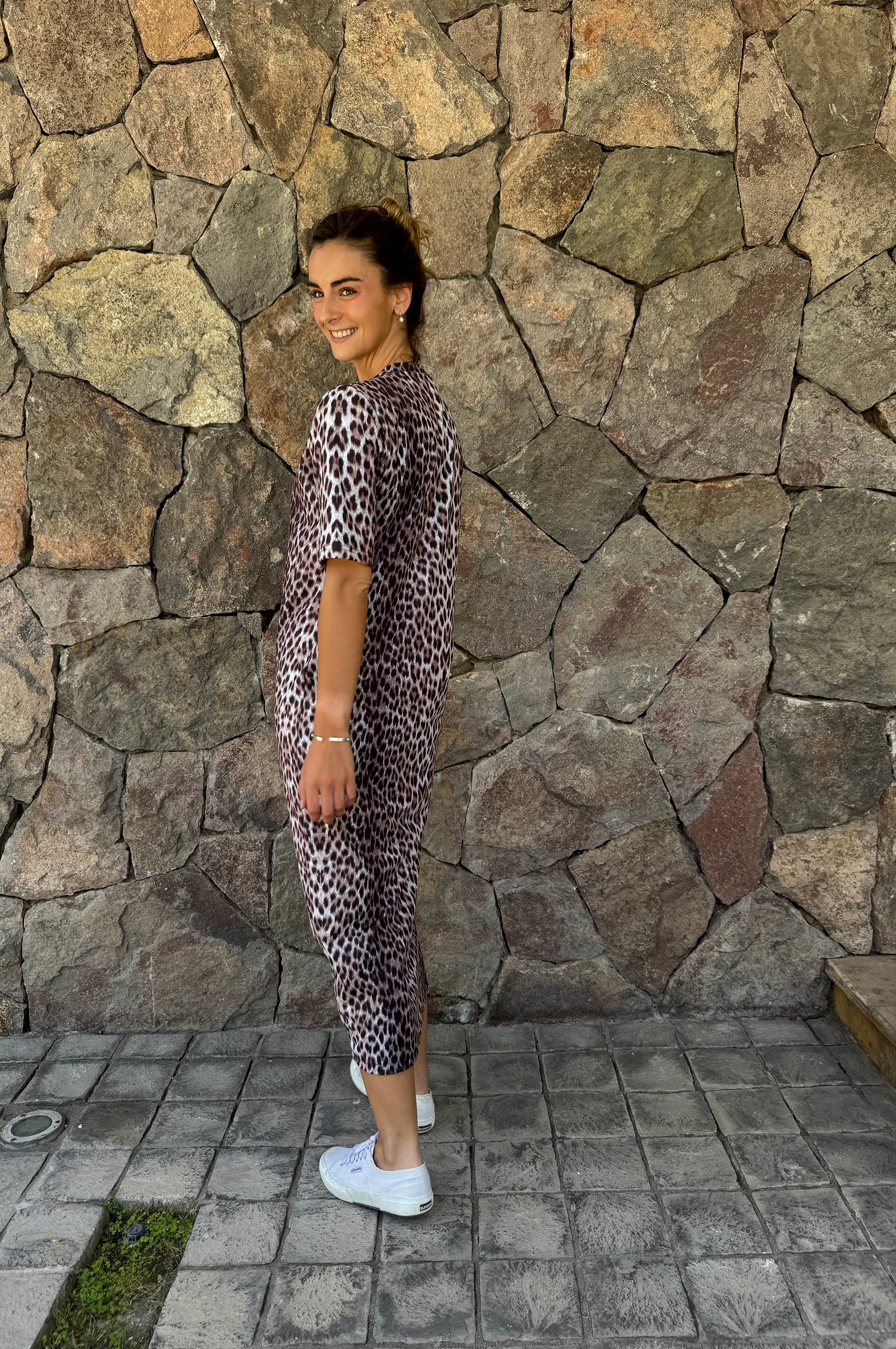 Vestido Zambia - Leopardo