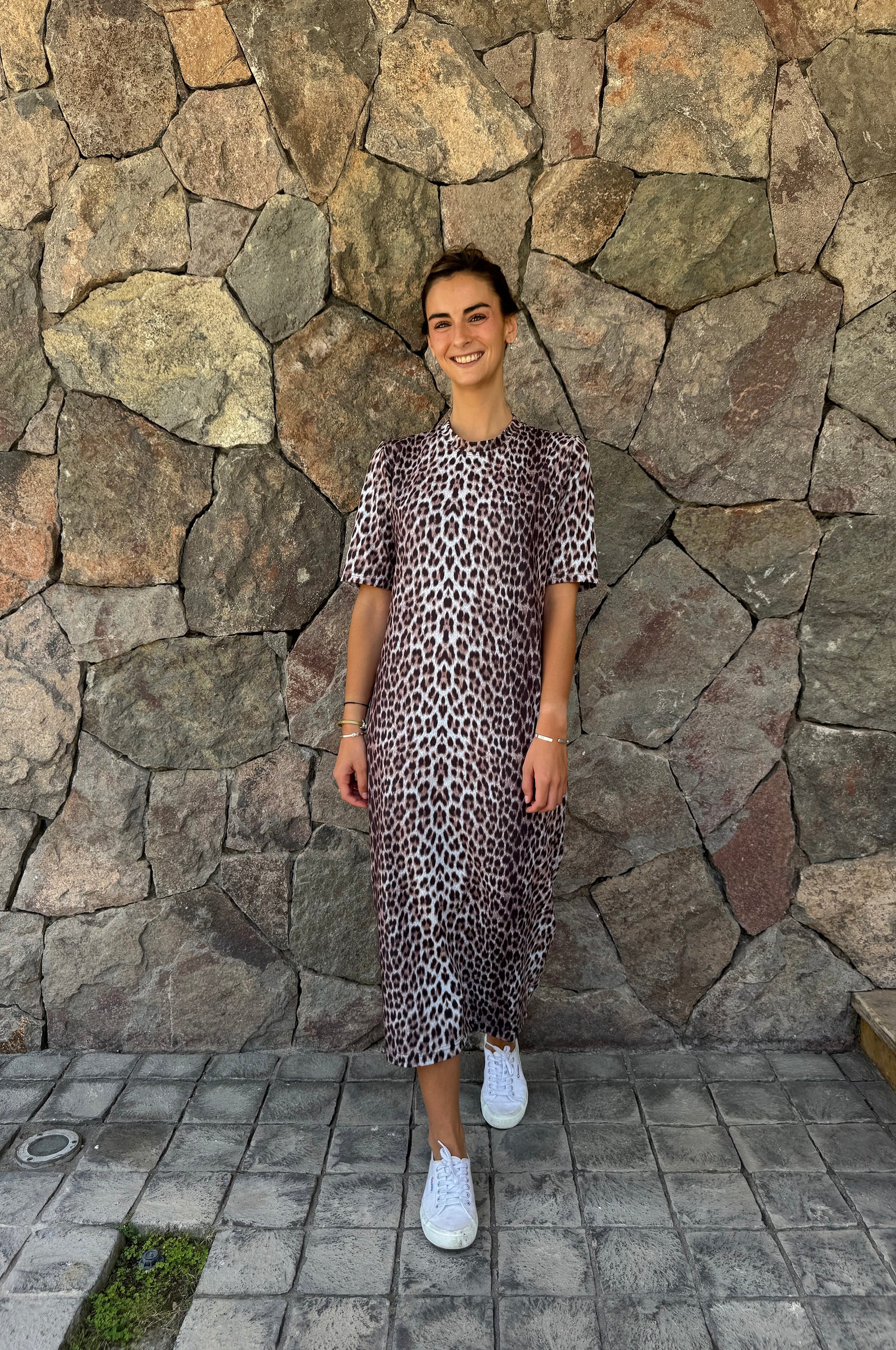 Vestido Zambia - Leopardo